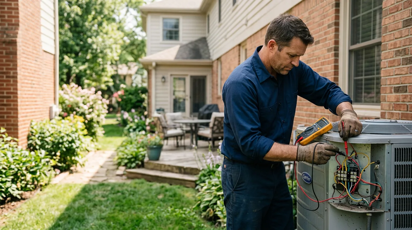 HVAC technician working near Camden, MO
